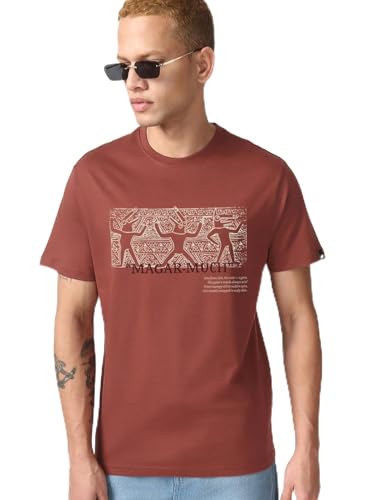 T-shirt pour homme idéal pour le week-end décontracté Fired Brick XL