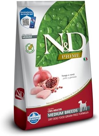 N&D PRIME Ração Farmina N&D Prime Frango E Romã Cães Adultos Raça...