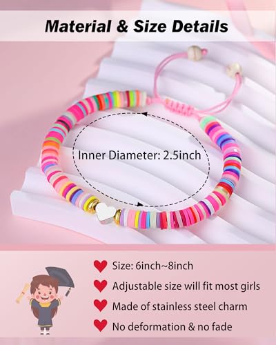 PINKDODO Kindergarten Preschool Graduation Gifts for Girls Class of 2025 Bracelet Kindergarten Pre K Graduation for Daughter Granddaughter Niece3