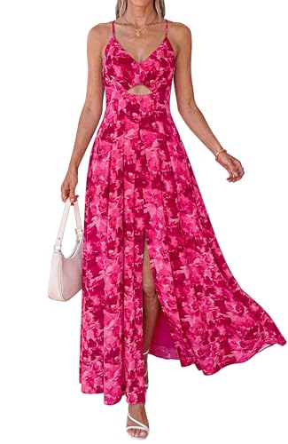 BTFBM Summer Dresses for Women 2026 Spring Floral Spaghetti Strap