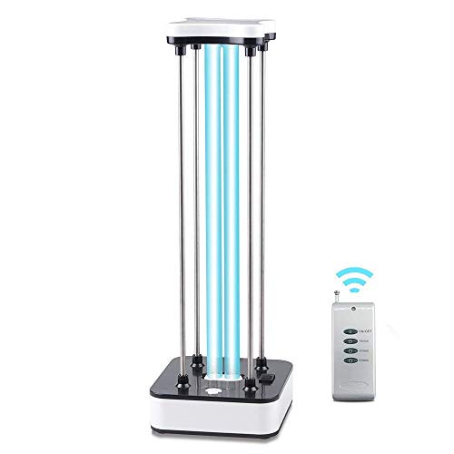 36W UV Light Ultraviolet Germicidal Light 110V Quartz Lamp with Ozone Kills 99.9% of Bacteria Mold Germ Viruses Effectively -with 15s Delay Time Remote Control for Living Area Shipped from USA