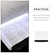 HOMSFOU 2pcs Eye Protection LED Reading Panel Lamps for Night Use Plastic Flat Panel Book Lights for Students and Night Readers Reading Lighting Tools