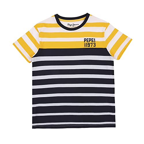 Image of Pepe Printed Jersey Crew Neck Boys T-Shirt