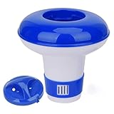 Floating Chlorine Dispenser, 5 Inch Floating Dispenser Chlorine Tablets Hot Tub Swimming Pool Spa, Floating Pool Chlorine Tablet Holder for Swimming Pool Paddling Pool Spa Water Parks