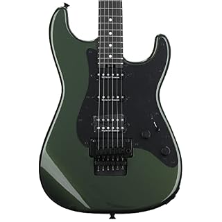 Charvel Pro-Mod So-Cal Style 1 HSS FR E Ebony Lambo Green guitare électrique - Les Beatles, Paul McCartney, John Lennon, RIngo Starr, George Harrison