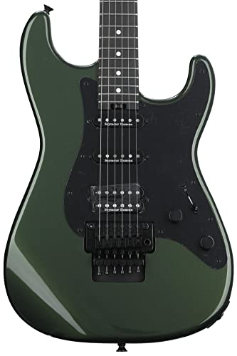 Charvel Pro-Mod So-Cal Style 1 HSS FR E Ebony Lambo Green guitare électrique - Les Beatles, Paul McCartney, John Lennon, RIngo Starr, George Harrison Charvel Pro-Mod So-Cal Style 1 HSS FR E Ebony Lambo Green guitare électrique