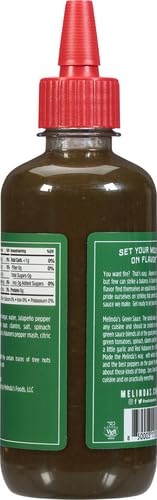 Image of Melinda's Green Sauce - Gourmet Mild Chile Verde Hot Sauce Made With Fresh Ingredients, Tomatillos, Jalapeno, Spinach & Cilantro - 12 oz, 2 Pack