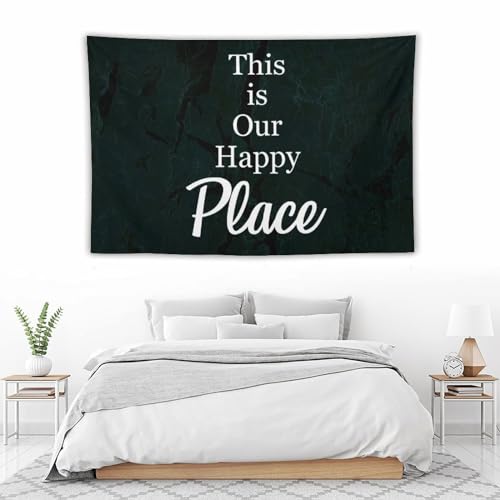 Tapiz This Is Our Happy Place para llenar de alegría tu dormitorio 4