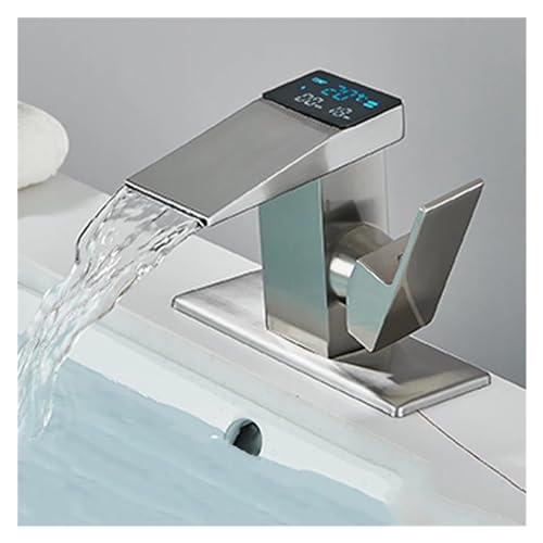 Faucet, Smart Digital Display Basin Sink Faucet Hot Cold Water
