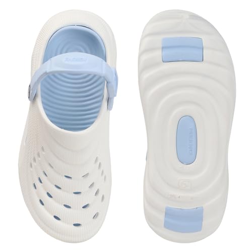 Image of Men's Lightweight EVA Clogs with Adjustable Back Strap | Breathable Anti-Skid Slip-On Sandals | Comfortable Casual Garden Beach Clogs for Indoor Outdoor