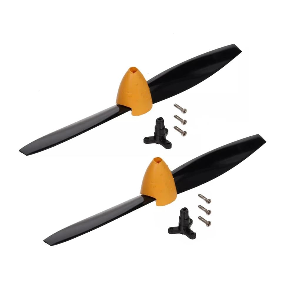 SAYZON Accessoires pour Avion RC Ccompatibles avec J3-CUB Pièces détachées pour Avion RC Hélices Train d'atterrissage Moteurs Servo Carte de Réception (Hélices 2 pièces