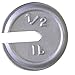 Calibration Weight, 0.5 lb., Painted
