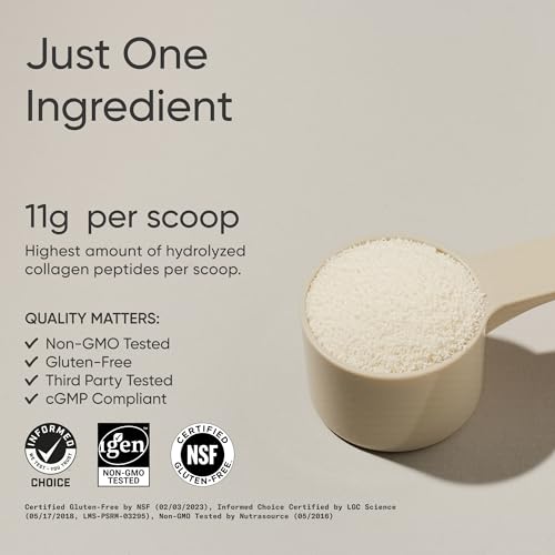 sports research collagen peptides - hydrolyzed type 1 amp 3 collagen powder protein supplement for healthy skin nails amp joints - easy mixing vital nutrients amp proteins collagen for women amp men