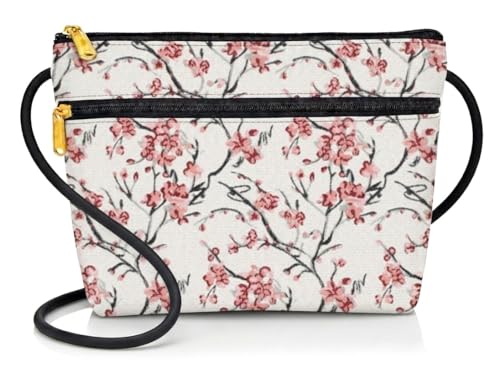 Image of Danny K. Women's Tapestry Zipper Purse Crossbody Handbag, Adjustable Cord, Handmade in USA
