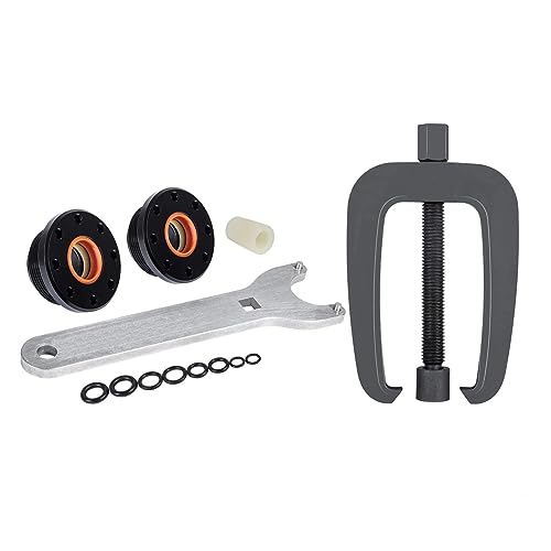 Cric Hydraulique Kit de purge d'outils marins, Support direction hydraulique, extracteur et joint cylindre, adapté aux accessoires bateau(blanc)