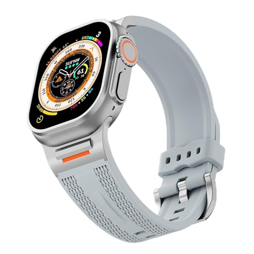 Correa elástica sin hebilla para Apple Watch 42mm 45mm 49mm de silicona blanda ZUC