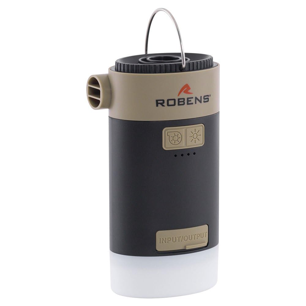 Robens CORNIVAL 3-in-1 Luftpumpe, Lampe, USB-C-Akku, für Erwachsene, Unisex, mehrfarbig, Einheitsgröße