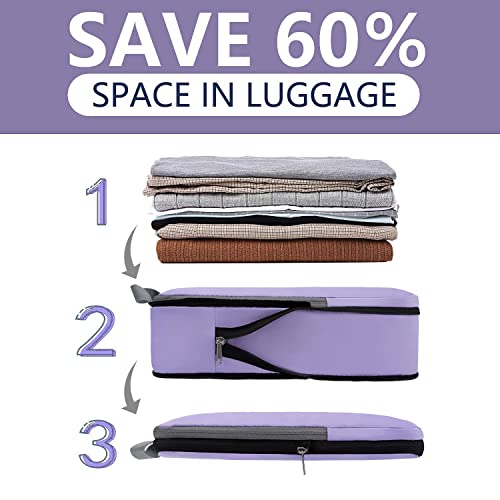 Bagail 8 Set Packing Cubes+4 Set Compression Packing Cubes #TOP6