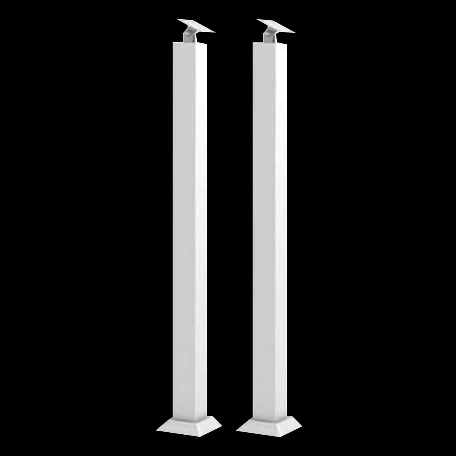 Broches d'escalier en métal de 104,9 cm avec connecteur réglable pour balustres lot de 2