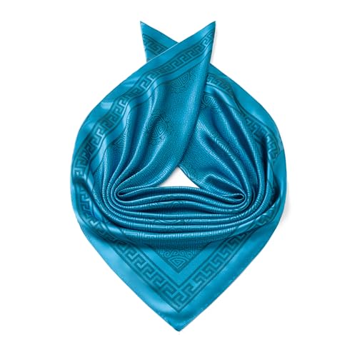 Image of 35 inch Men's Large Square Jacquard Scarf - Cowboy Wild Rugged Style, With Gift Packed