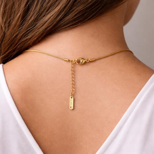 Image of VELYN Gold Plated Heart Pendant Necklace for Women | 16 inch + 2 inch Adjustable Chain | Minimal Daily Wear Jewellery | Gift for Girls, Wife & Girlfriend