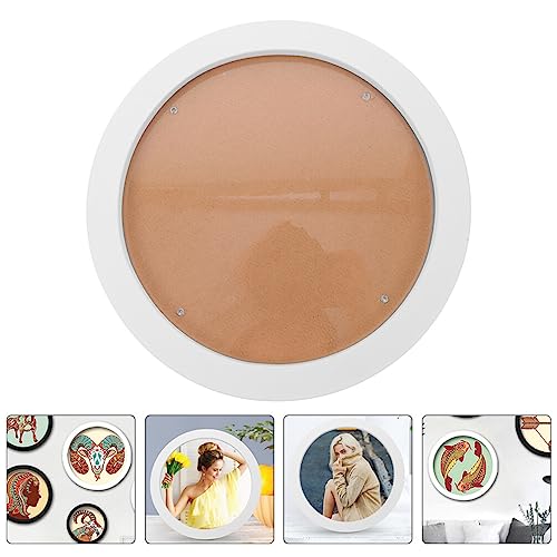 Image of STOBAZA Decorative Embroidery Hoop Frame for Wall Art Round Cross Stitch Stand for Needlework and Quilting Projects Easy Installation for Home Office Decor