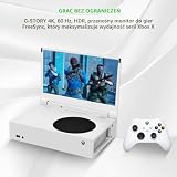 G-STORY 12,5-calowy przenośny monitor do Xbox Series S, UHD 4K ekran do gier IPS, HDMI, HDR, FreeSync, dwoma głośnikami
