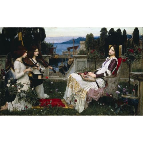 Poster Saint Cecilia John William Waterhouse decoration murale 1895