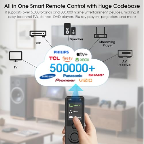 Image of SofaBaton X1S Smart Remote Control with Hub,All-in-One Customizable Activities, Improved Scroll,Customizable Keys, One-Touch Macros Button, Compatible IR /Bluetooth /WiFi Device