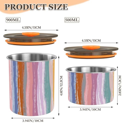 Envase hermético para café de acero inoxidable 17 oz miniatura 2