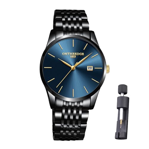 Raitown Relojes para Hombres Acero Inoxidable Impermeables Cuarzo Gran Dial Estilo Minimalista Reloj Hombre Opcionales de Esfera Azul Negra Dorado Plateado Raitown Relojes para Hombres Acero Inoxidable Impermeables Cuarzo Gran Dial Estilo Minimalista Reloj Hombre Opcionales de Esfera Azul Negra Dorado Plateado