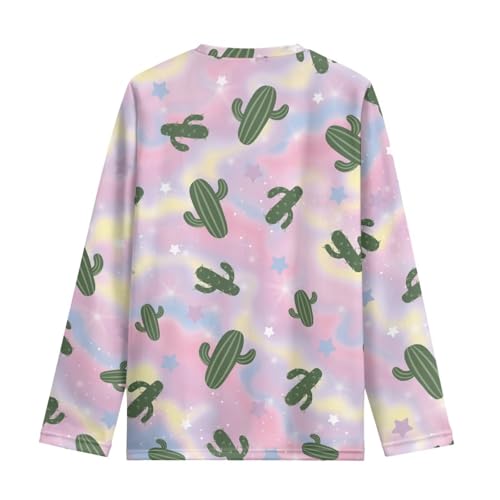 Image of Long Sleeve Shirts for Girls Winter Tops 3-16t Cartoon T Shirts for Fall Clothes