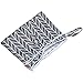 Damero Travel Wet and Dry Bag with Handle for Cloth Diaper, Pumping Parts, Clothes, Swimsuit and More, Easy to Grab and Go (Small, Gray Arrows)