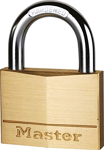 Master Lock Cadenas en Laiton pour Cave, Malle, vestiaire, 30mm avec Serrure à clé