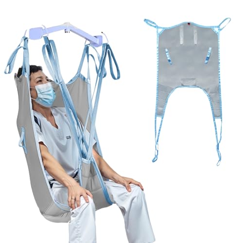 Mathgetin Full Body Patient Lift Sling Lift Sling for Transfer and Positioning Universal Transfer Sling Medical Lifter Straps Elderly Lift Assist Device
