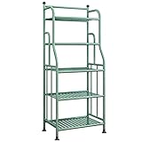 * Estante de almacenamiento resistente: los excelentes estantes / marco de metal con recubrimiento en polvo y los tornillos de primera calidad garantizan la calidad y la longevidad, ofreciéndole una solución de almacenamiento a largo plazo. Organice su colección de baño, artículos de tocador, utensilios de cocina, plantas, libros y más artículos con facilidad