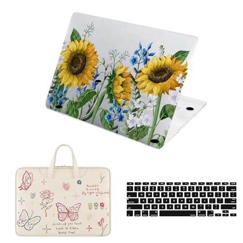Funda MacBook Pro 13 carcasa dura con bolsa y protector de teclado para modelos M2 M1 A2338 A2289