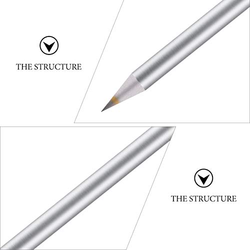 EXCEART 10 Pcs Ponta de Carboneto Scriber Gravura Reutilizável Portátil Gravura Em Madeira Caneta Te