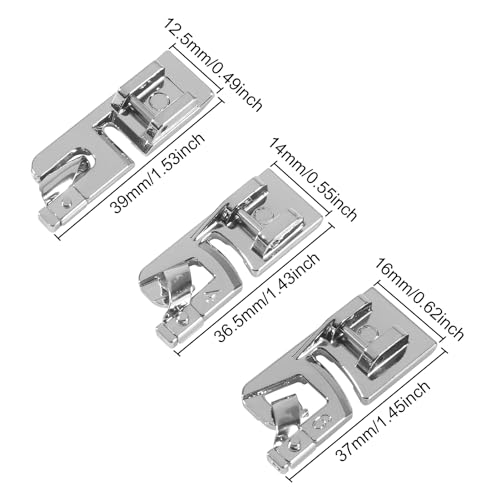 Kit de 3 Pies para Dobladillo para Máquina de Coser miniatura 3