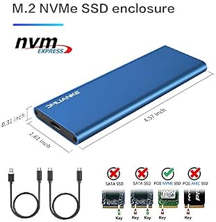 DMLIANKE M.2 NVME Enclosure M.2 to USB 3.1 Gen 2 SSD Enclosure