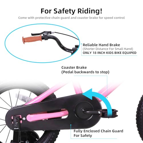 Image of JOYSTAR Kids Bike for Ages 2-12 Years Old Boys Girls, 12-20 Inch BMX Style Kid's Bikes with Training Wheels, Children Bicycle for Kids and Toddler, Multiple Colors