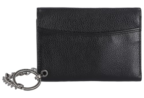 Harley-Davidson Men's Bar & Shield Patch Tri-Fold Chain Leather Wallet - Black2