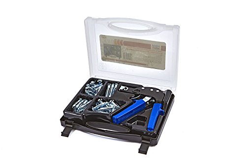 HBM Jeu de Chevilles pour Murs Creux de 72 pièces, Jeu d'ancrage incluant Une Pince de Montage