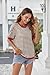 Zeagoo Womens Tops Casual Oversized Short Sleeve Sweatshirt Summer Striped Shirt Crewneck Pullover Loose T Shirts Blouse