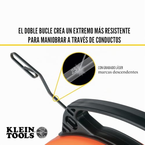 Cinta de pescado pasacables de acero de 3 mm Klein Tools 56331 extractor 5