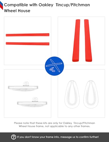 Image of BLAZERBUCK Replacement Earsocks & Nose Pieces for Oakley Tincup Glasses OX3184 OX5099