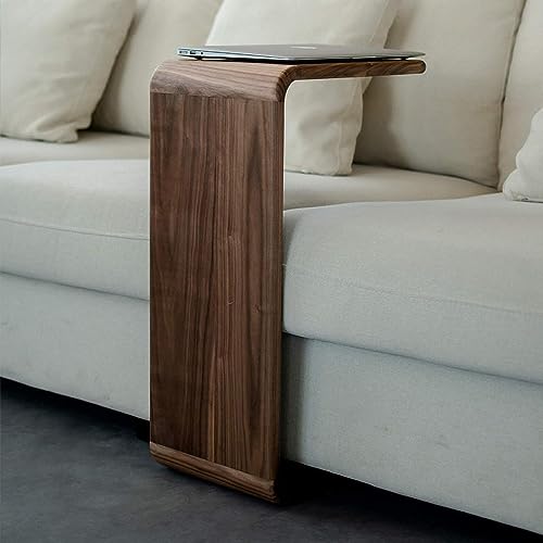 Mesa auxiliar en forma de C para sofá y cama 5