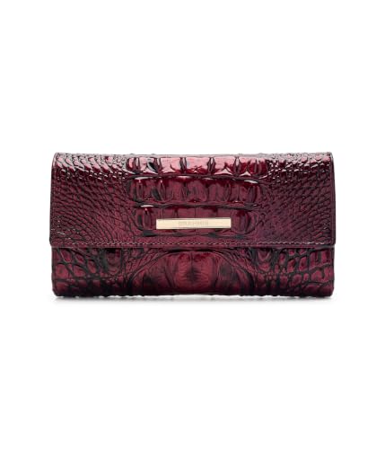 Image of BRAHMIN, Women's, Cordelia Wallet, Oxblood Melbourne, One Size