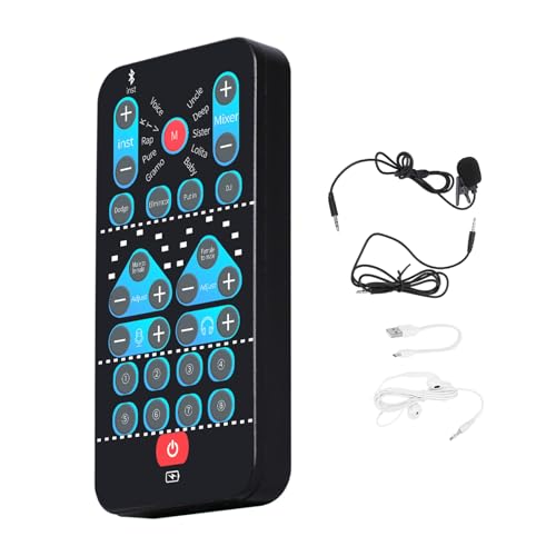 Mini dispositivo de cambio de voz: herramienta compacta para efectos de audio, edición de sonido en real, 8 efectos divertidos, plug and play portátil, para cosplay, streaming en vivo, stu
