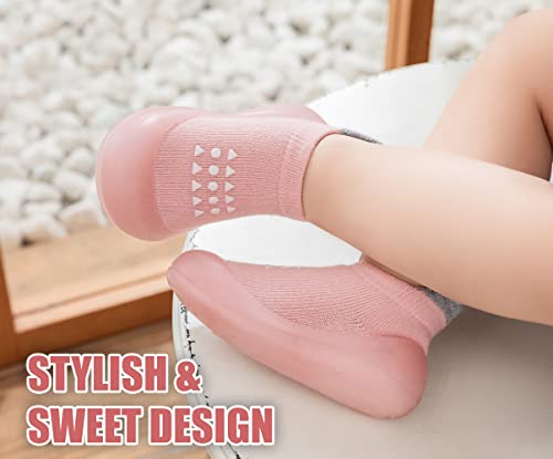 Dookeh Baby Shoes Boys Girls First Walking Shoes Non Slip Soft Sole Sneakers Toddler Infant Babygirl Sock Shoes  thumb #5